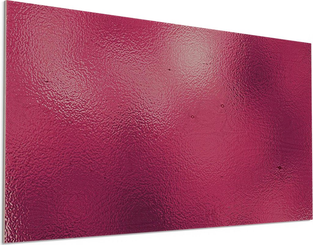 DEQORI Holzbild 100x50 cm 'Glanzoptik in Magenta' Bild auf Holz Wandbild Kunstdruck