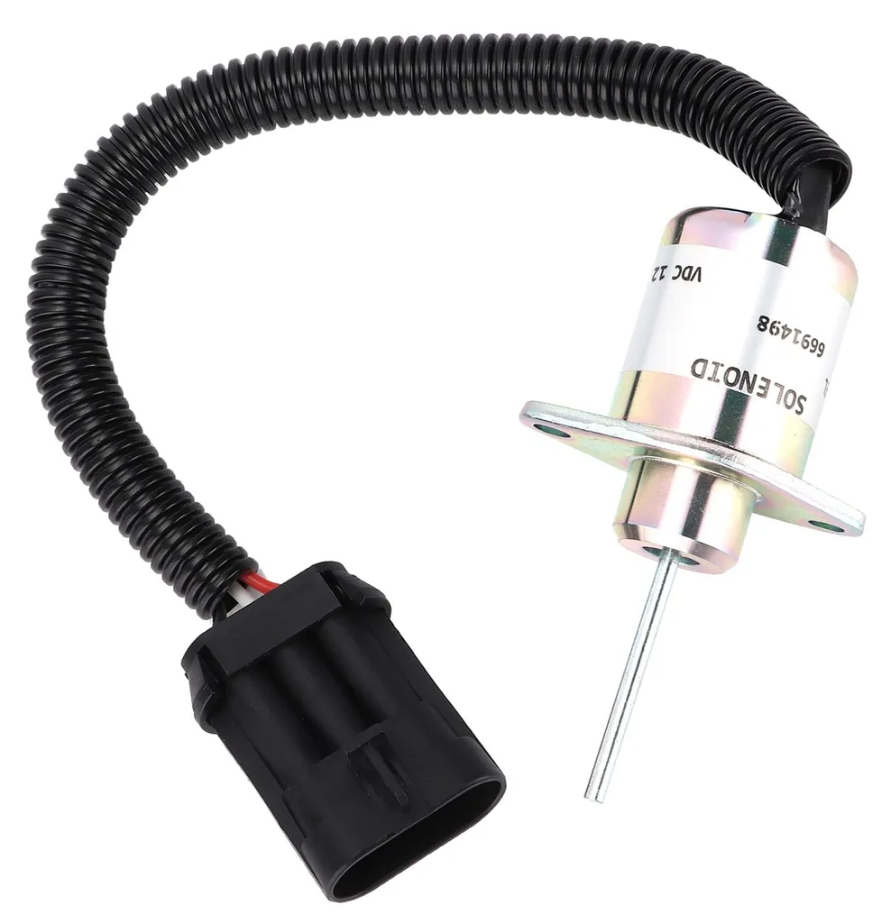 Solénoïde d'arrêt carburant 6691498 compatible chargeuse Bobcat S510