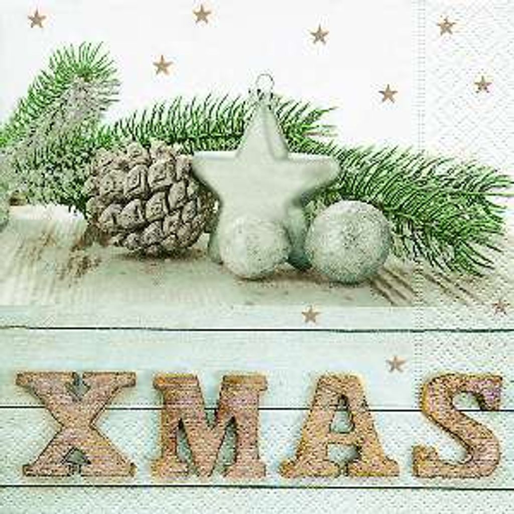 Paper + Design 20 Servietten 25x25 cm Xmas Weihnachten 3lagig Zelltuchserviette