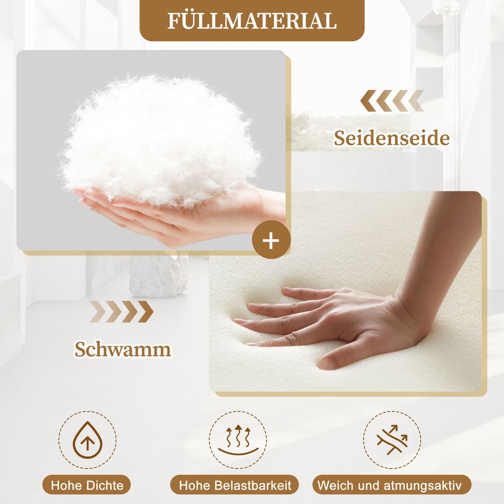 Merax Gartenmöbel-Set für 4 Personen, 5-tlg. Sitzgruppe mit Produktbild 6