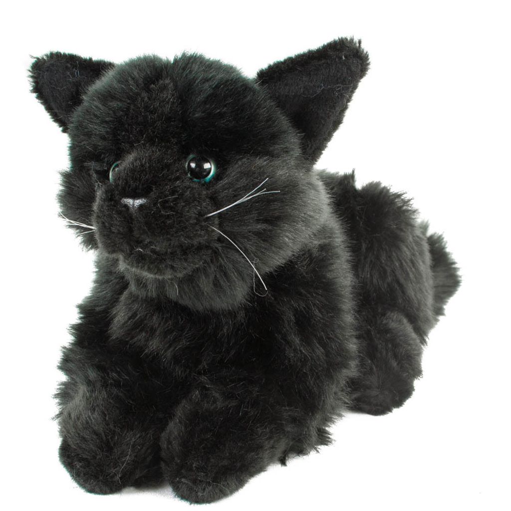 Katze Kuscheltier Merle schwarz 30 cm Uni-Toys Produktbild 