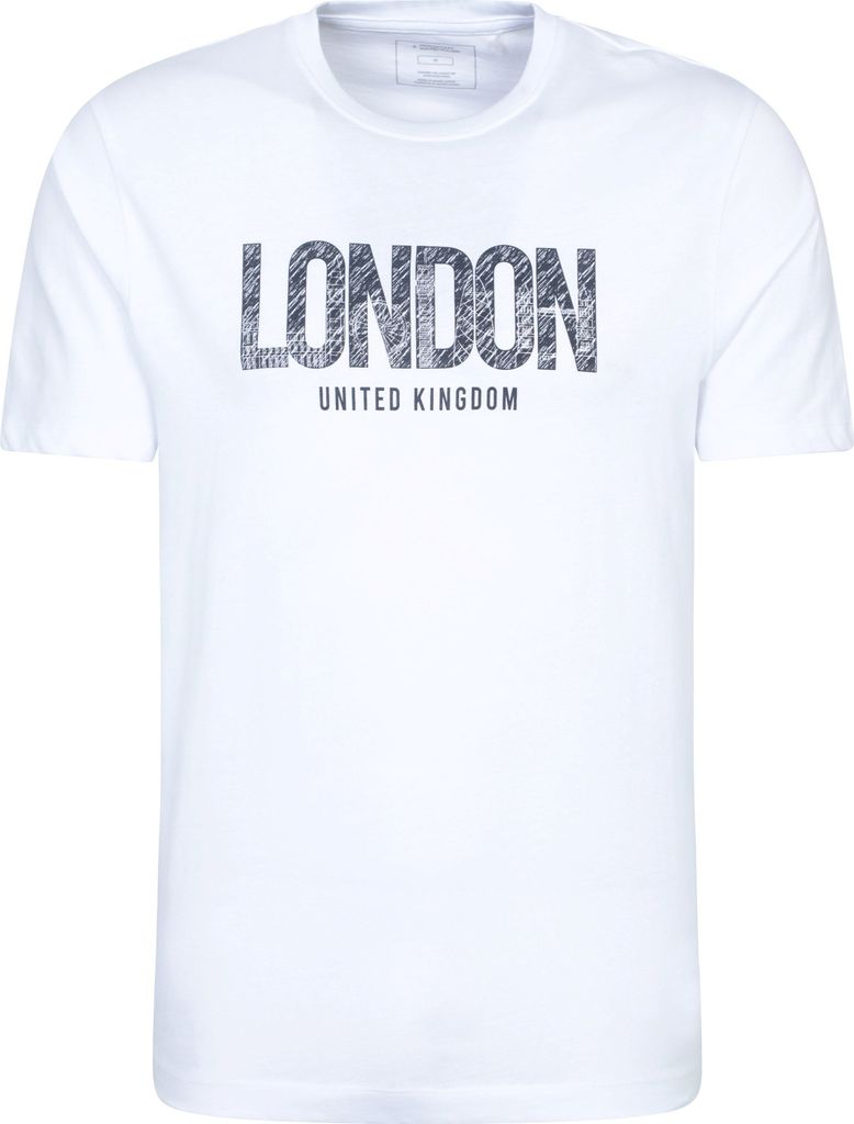 Mountain Warehouse - "London" T-Shirt für Herren kurzärmlig MW4334 (S) (Weiß)