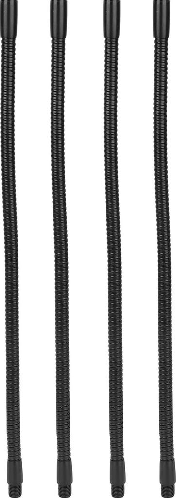 Tischlampenschlauch - 4 Stück Aluminium Schwanenhals Lampenschlauch - 10 mm - flexible Schreibtischlampe - Beleuchtungsfittings - 35 cm - Lampenzu...