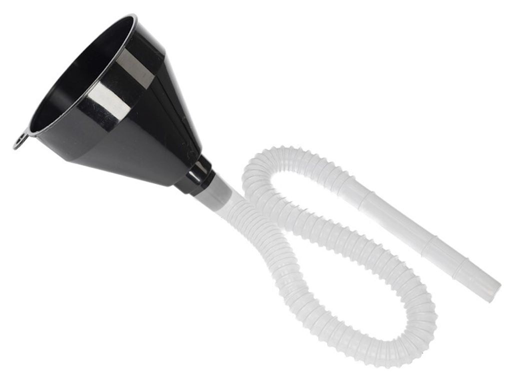 Plastiktrichter mit flexiblem Schlauch, 530 mm Produktbild 