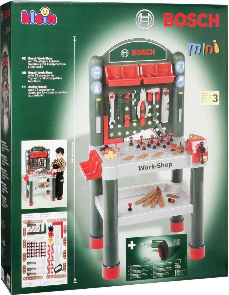 Theo Klein Bosch Kinder-Werkbank inklusive Ixolino Produktbild 