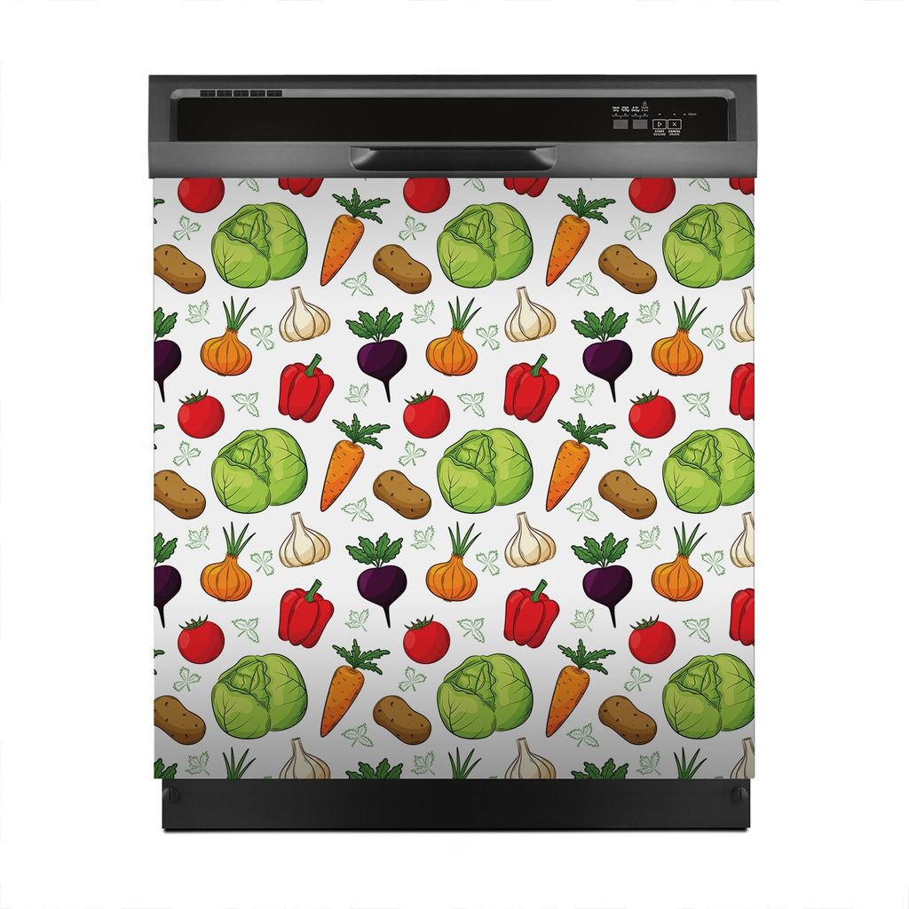 Magnete Dekorative 60x60 cm Küche Magnetmatte Spülmaschine - Platzdeckchen Gemüse