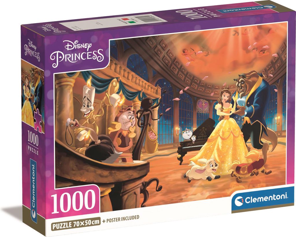 Puzzle CLE 1000 Compatto Disney Princess 39854 Immagine del prodotto 