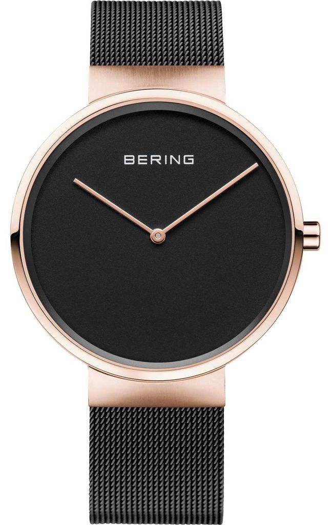 BERING Max René Herrenuhr schwarz/roségoldfarben 14539-166 Produktbild 