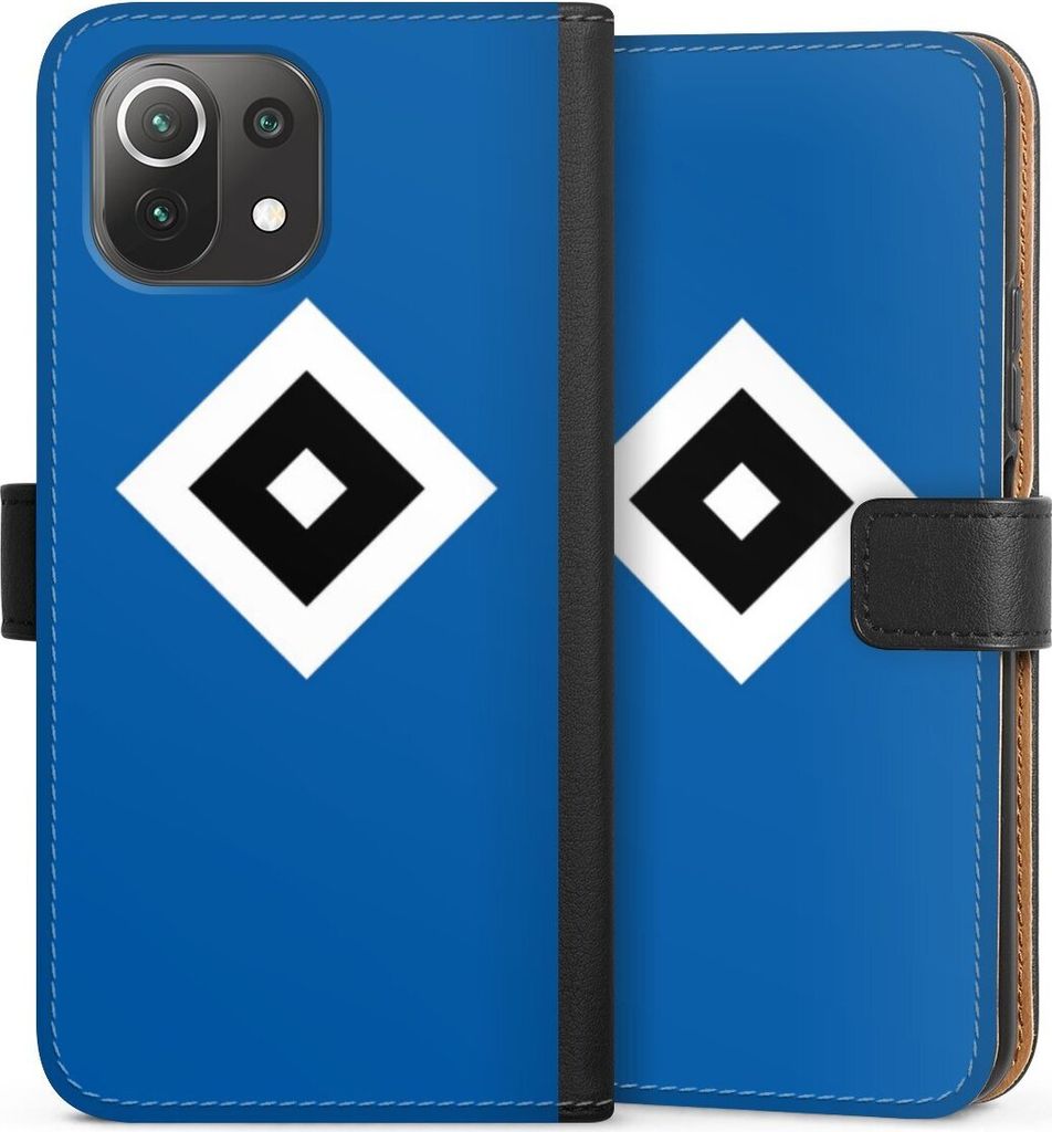 DeinDesign Klapphülle für Xiaomi Mi 11 Lite 5G NE Handytasche Lederhülle Tasche HSV Hamburger SV Logo