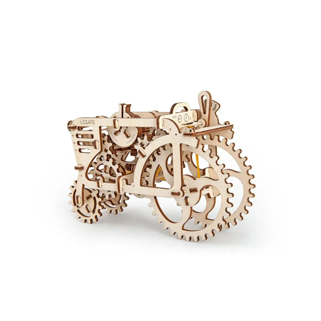 Ugears Tracteur en Bois - Puzzle 3D Mécanique Maquette de Collection