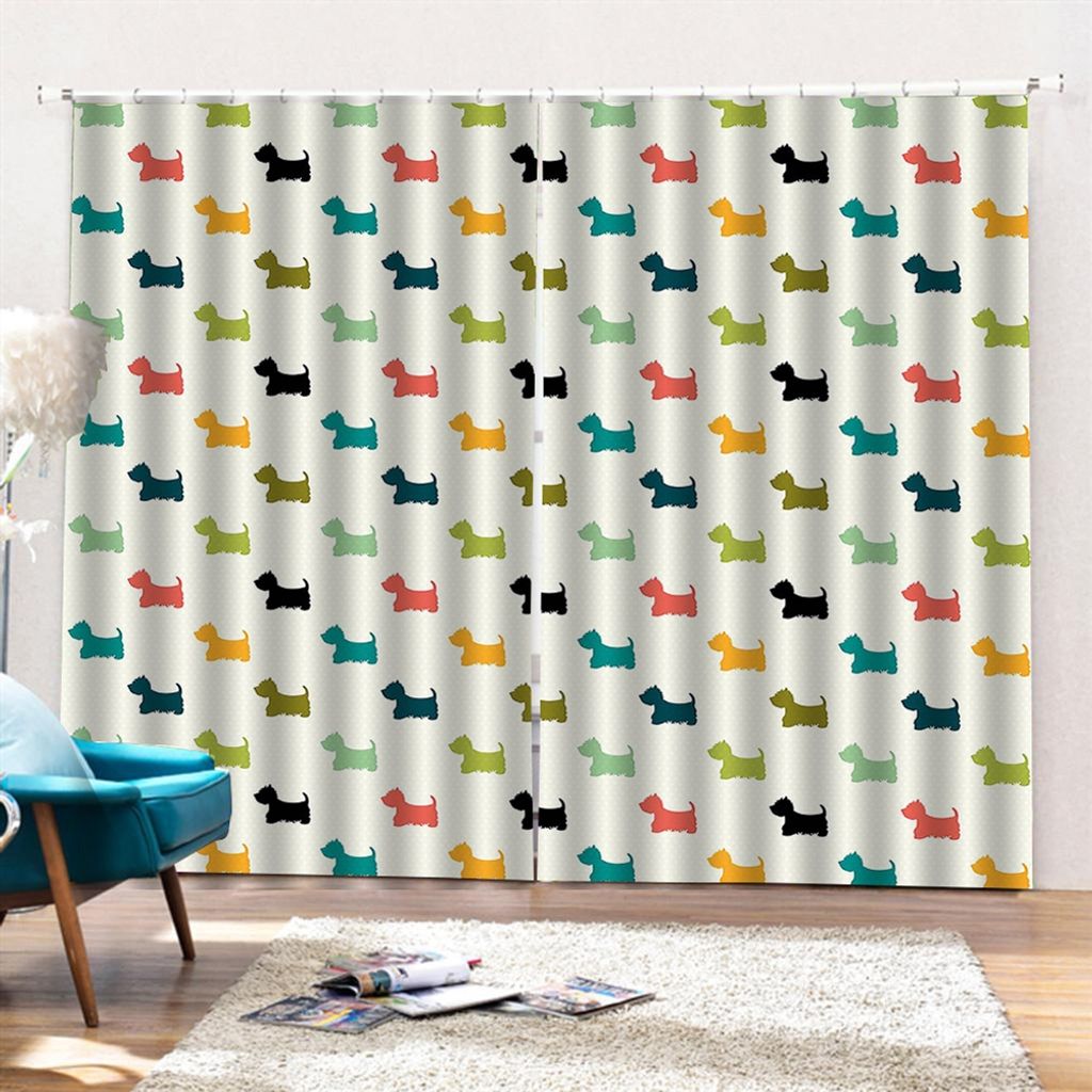 Icegrey 2 Stš¹ck Tiere Vorhang Verdunkelungsvorh?nge Duschvorhang Wohnzimmer Schlafzimmer Universalband Gardinen mit Haken, Stil 4, 203x241cm