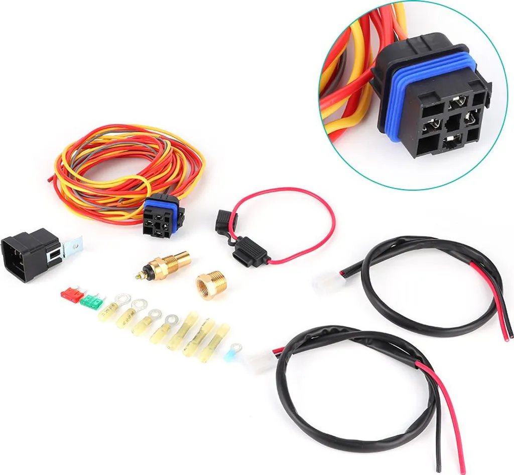 Kit Cablaggio Ventola Elettrica Doppia 40A | Termostato 185/165 | Shop