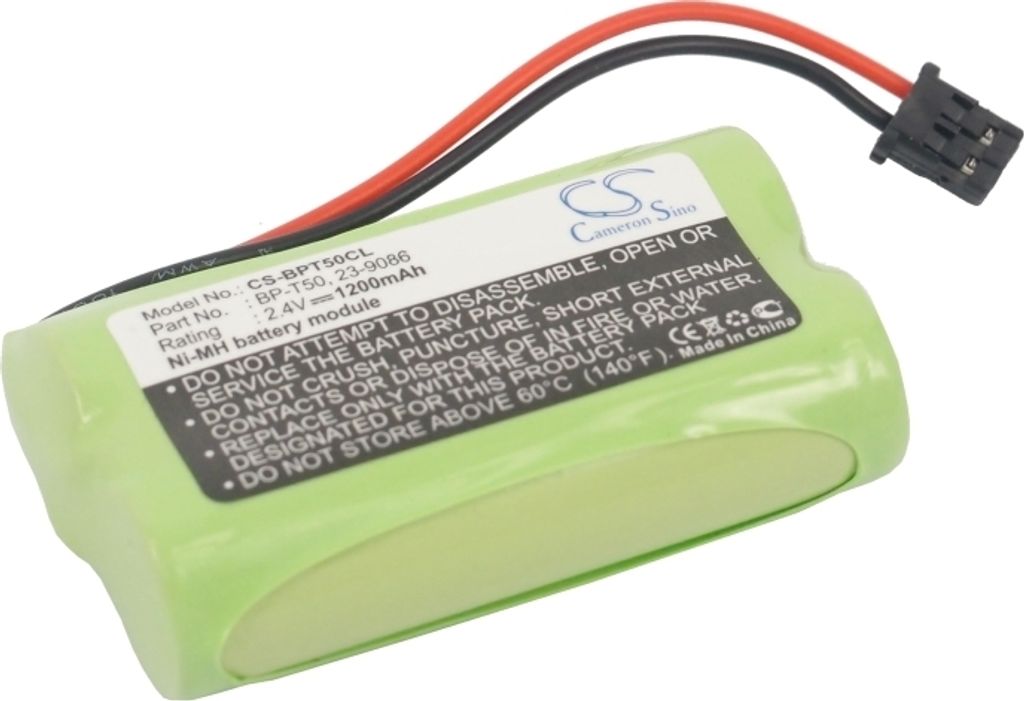 TECHTEK Akku Kompatibel mit [RADIO SHACK] 239086, 960-1943, 9601943, CS90260, für [V Tech] CS6128, CS6129, für [Sanyo] GES-PCF07, für [Sony] SPP-N