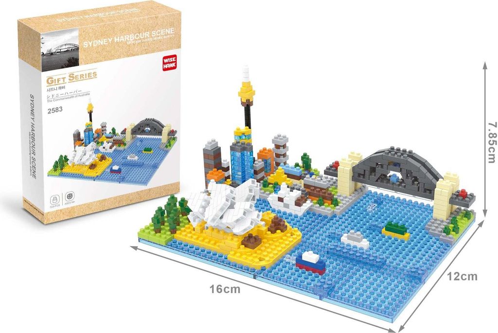 Sydney Hafen Szene Australien Modell LNO Micro-Bricks Bausteine