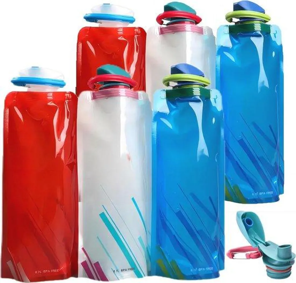 Gourde pliable 700ml de randonnée pour optimiser l'espace du sac