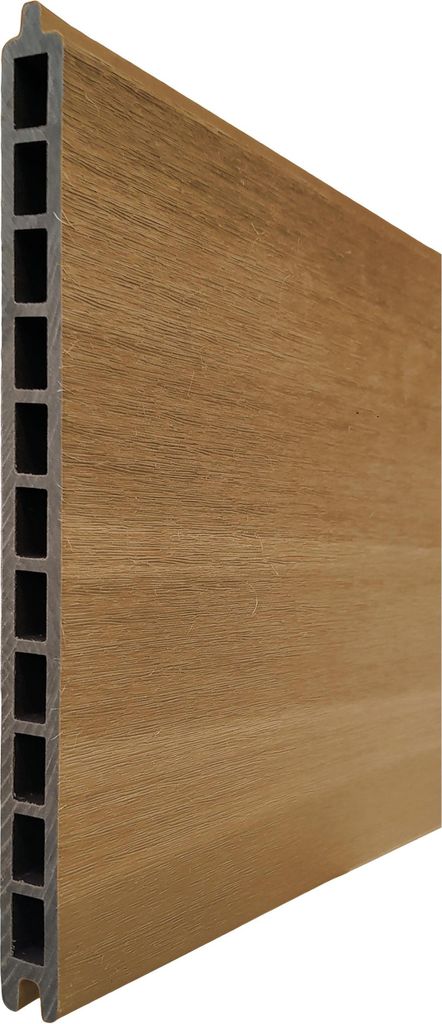 Fiberdeck BOSTON WPC Premium fence board Teak 21x310x1780 mm