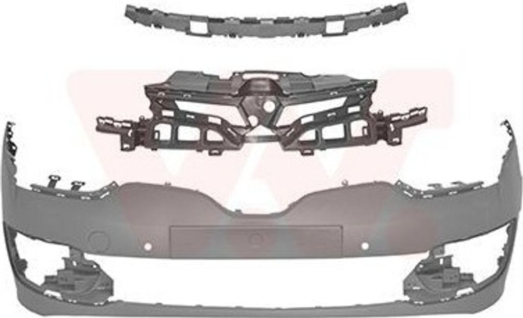 VAN WEZEL Stoßstange Stoßfänger für RENAULT MEGANE III Grandtour (KZ0/1) Grundiert Grau 4382577