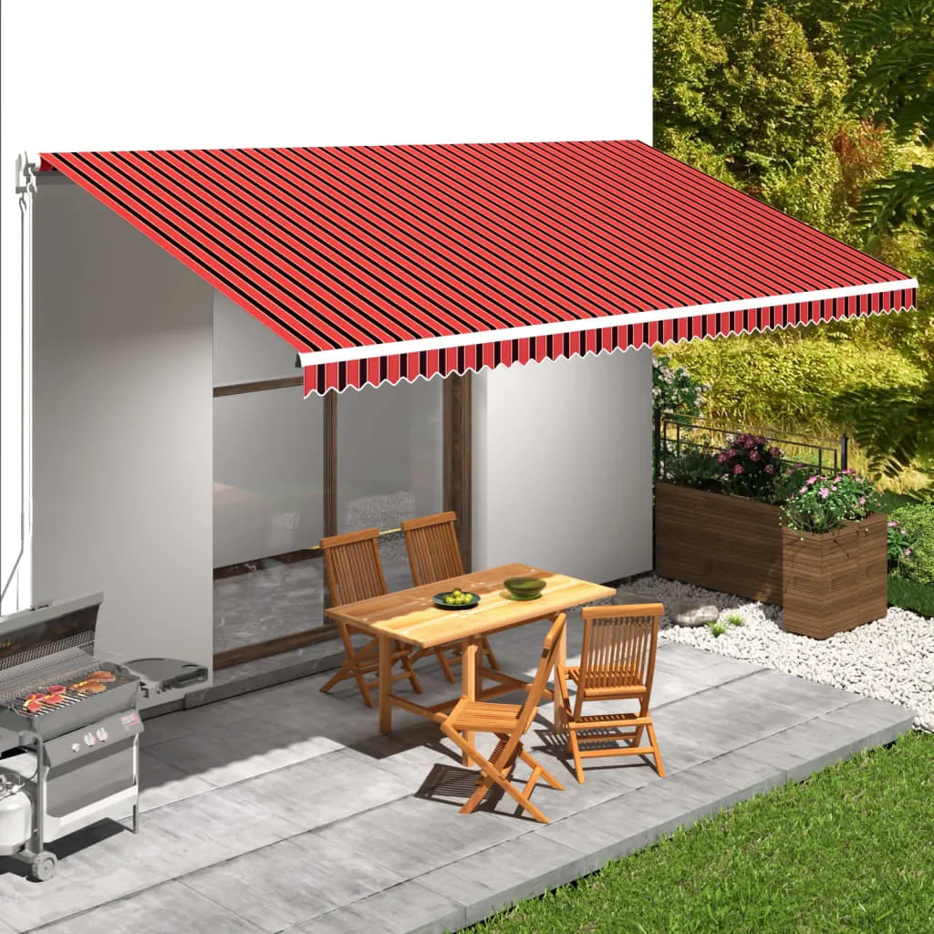Maison Exclusive - Tenda da sole in tela arancione e marrone 600 x 300 cm