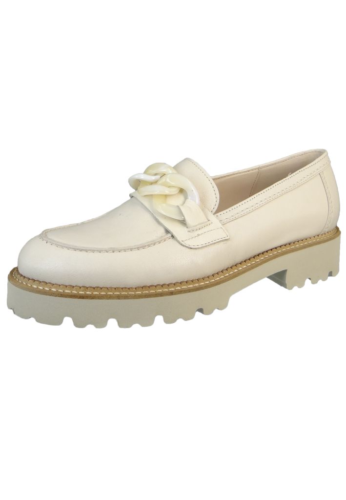 Gabor Shoes Slipper - Beige Leder Größe: 38.5 Normal