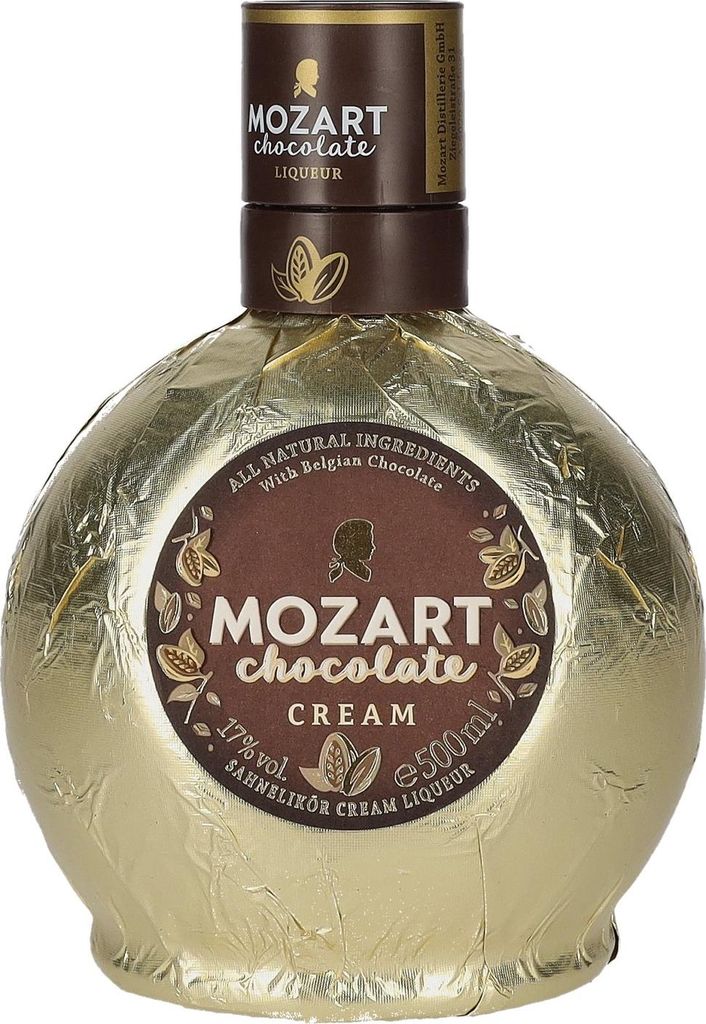 Mozart Chocolate Cream Gold Sahnelikör 17% Vol. 0,5l Image du produit 
