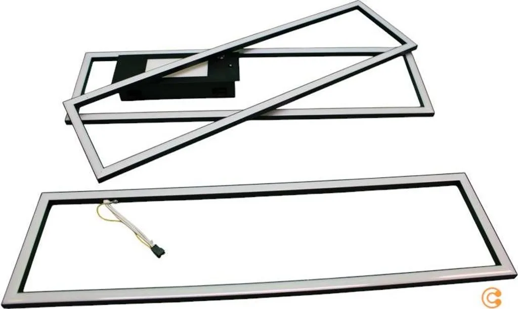 Lampada Soffitto LED 99cm Nera Dimmerabile Telecomando 230V - 20