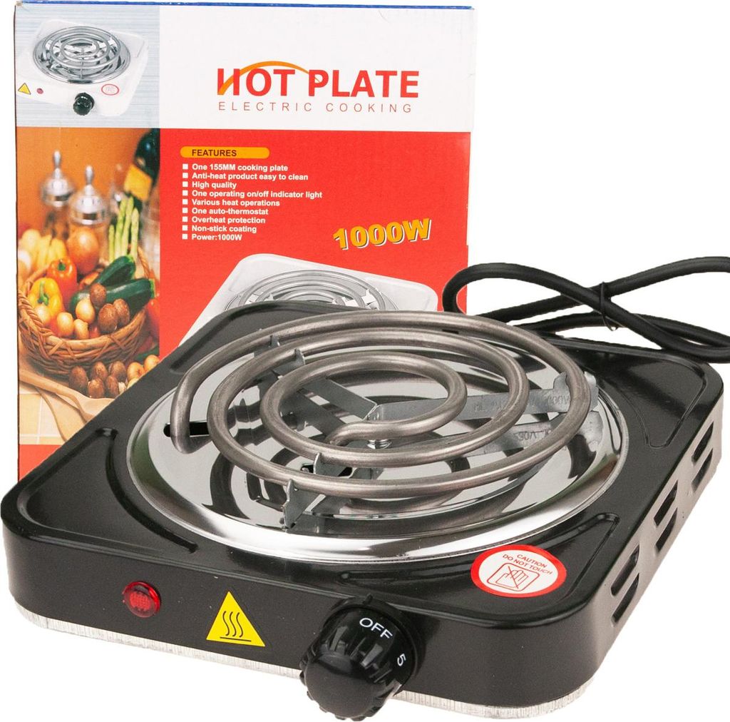 Elektroherd Mit Einem Flammenden Kochfeld