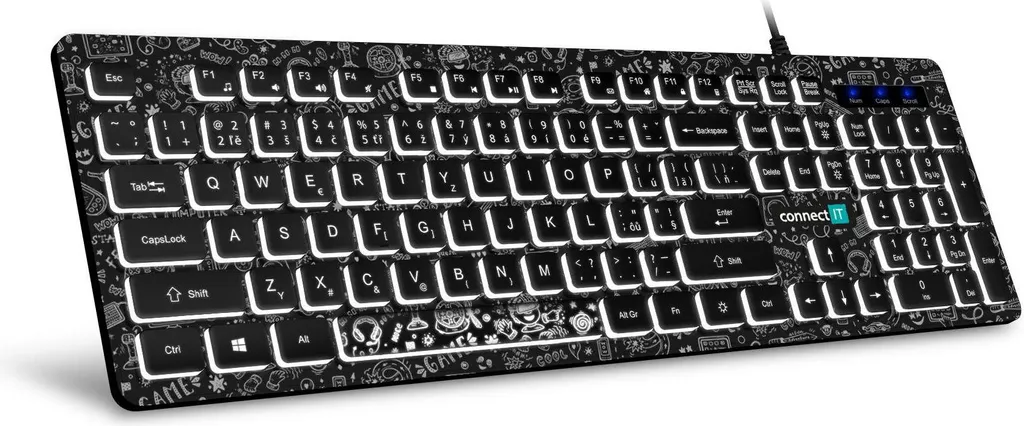 Souris Gaming pour PC Connect IT Doodle CZ/SK Noire - Confort et Glisse