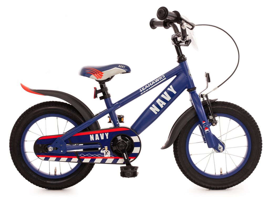 14" Kinderfahrrad "NAVY" matt-marineblau – Bachtenkirch Produktbild 