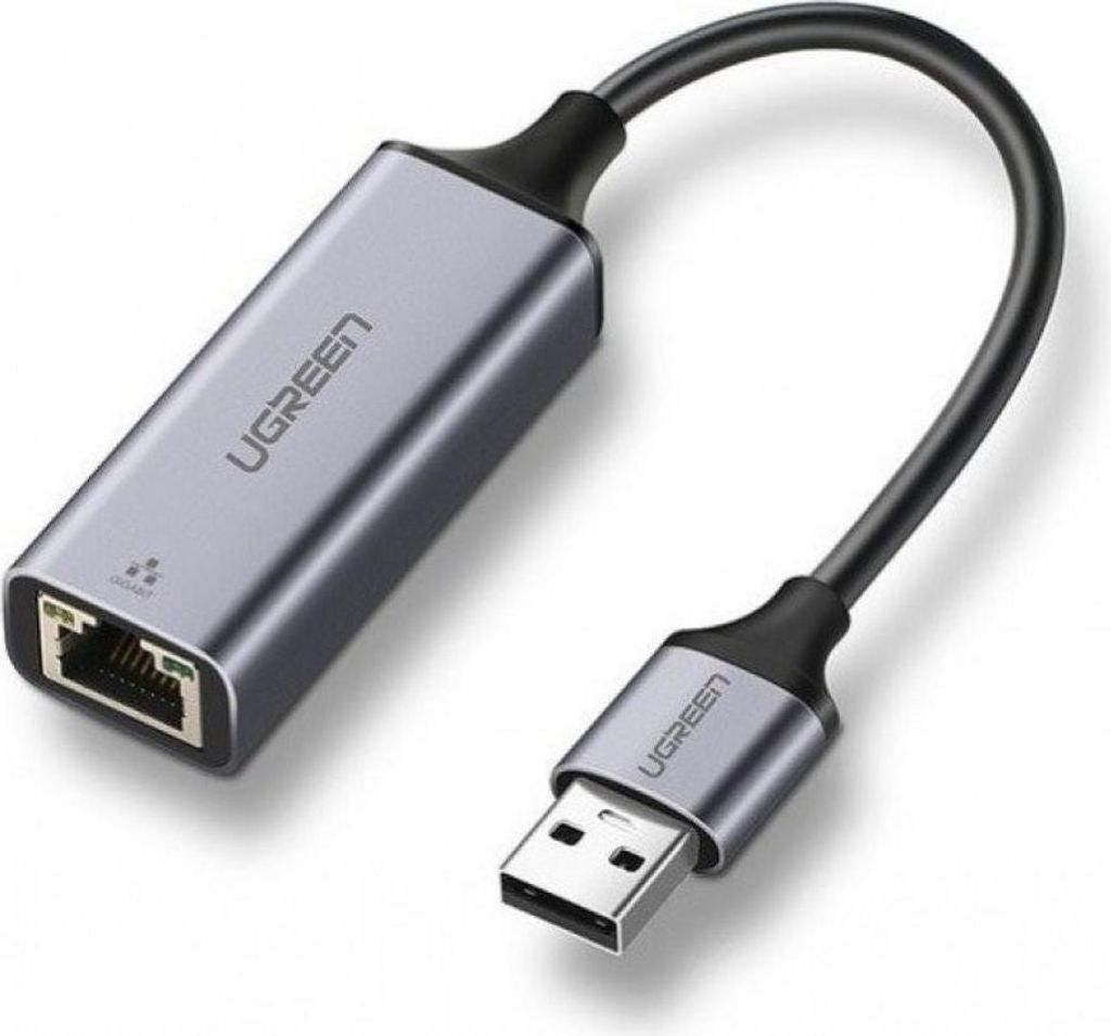 Adaptateur Ethernet UGREEN USB-A vers RJ45 - Gris sidéral Image du produit 