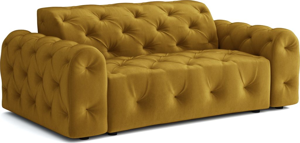 Emoebel24 Sofa 190x94x80 cm Chesterfield Candi Gelb