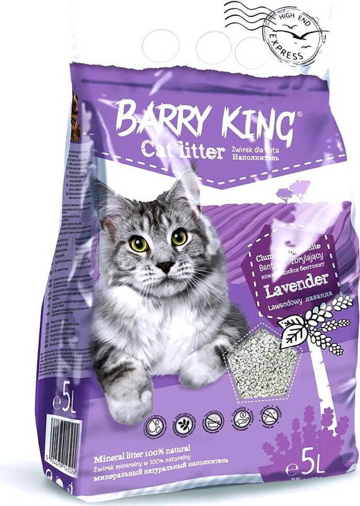 Barry King | Bentonitové stelivo pre mačky | levanduľa 5L Obrázok produktu 