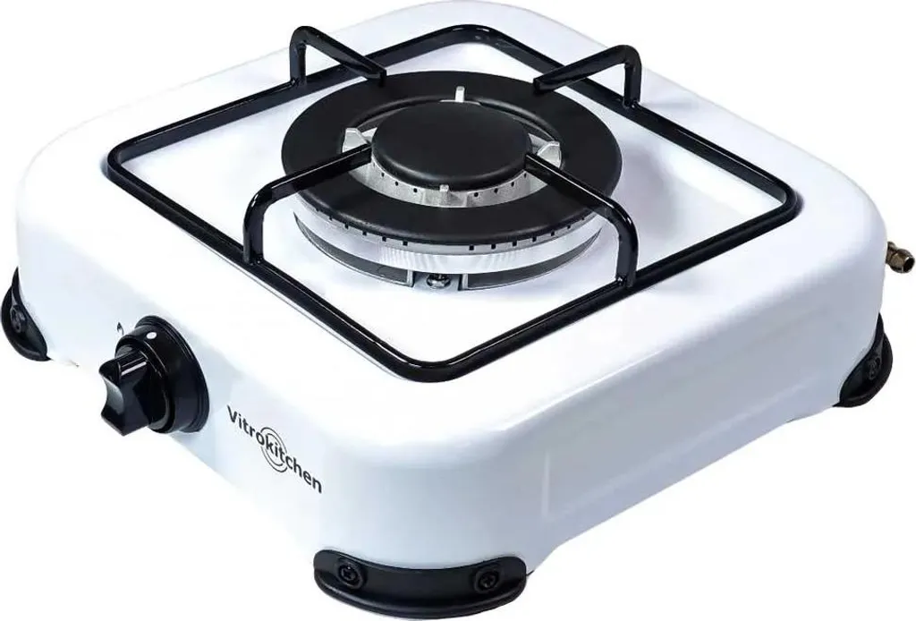 Plaque de Cuisson Gaz Pose Libre Vitrokitchen 152BB 1 Feu Blanc Large