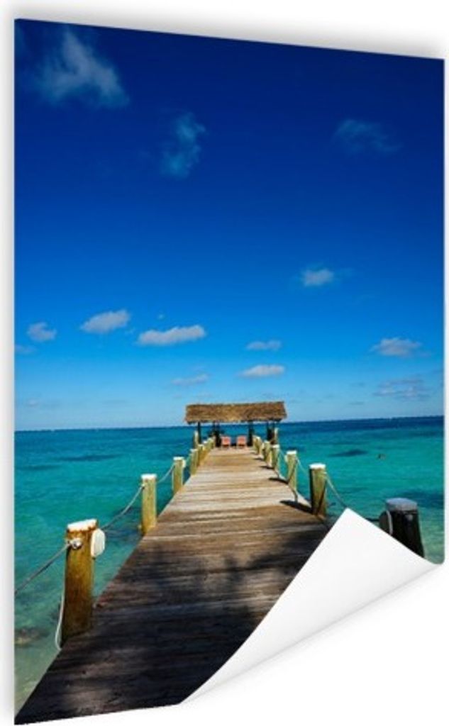 MuchoWow Poster Bootssteg auf den Bahamas 60x90 cm - Wanddekoration