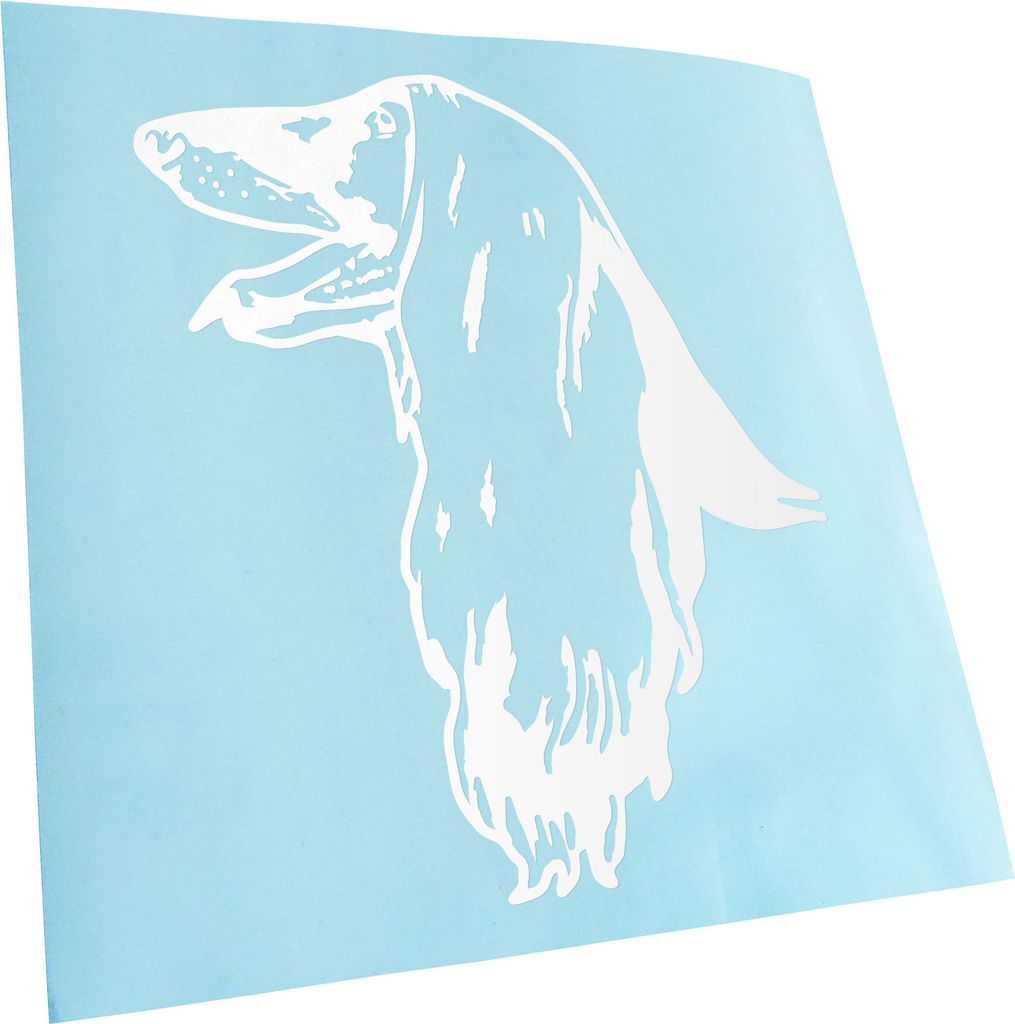 Kiwistar - Autoaufkleber - Afghan Hound Hund - Weiss - 60x50cm - Aufkleber für Auto, Laptop, Fahrrad, LKW, Motorrad mehrfarbig JDM Decal Racing
