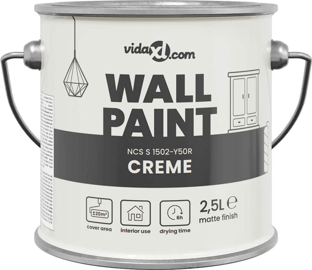 vidaXL Wandfarbe Braun 16,5 x 16,5 x 16 cm Wanddruck