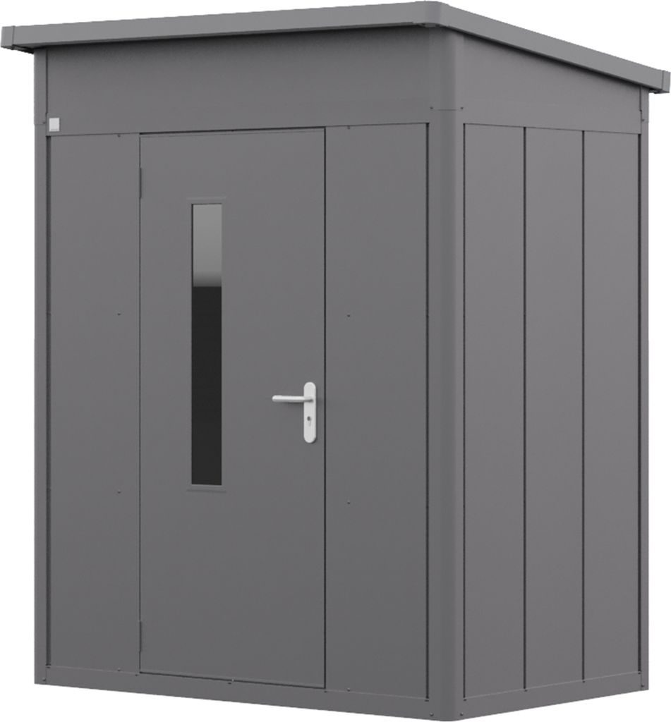 GFP Primeyard Gerätehaus Metall Gartenhaus 180x122x231 cm Geräteschuppen Pultdach anthrazit