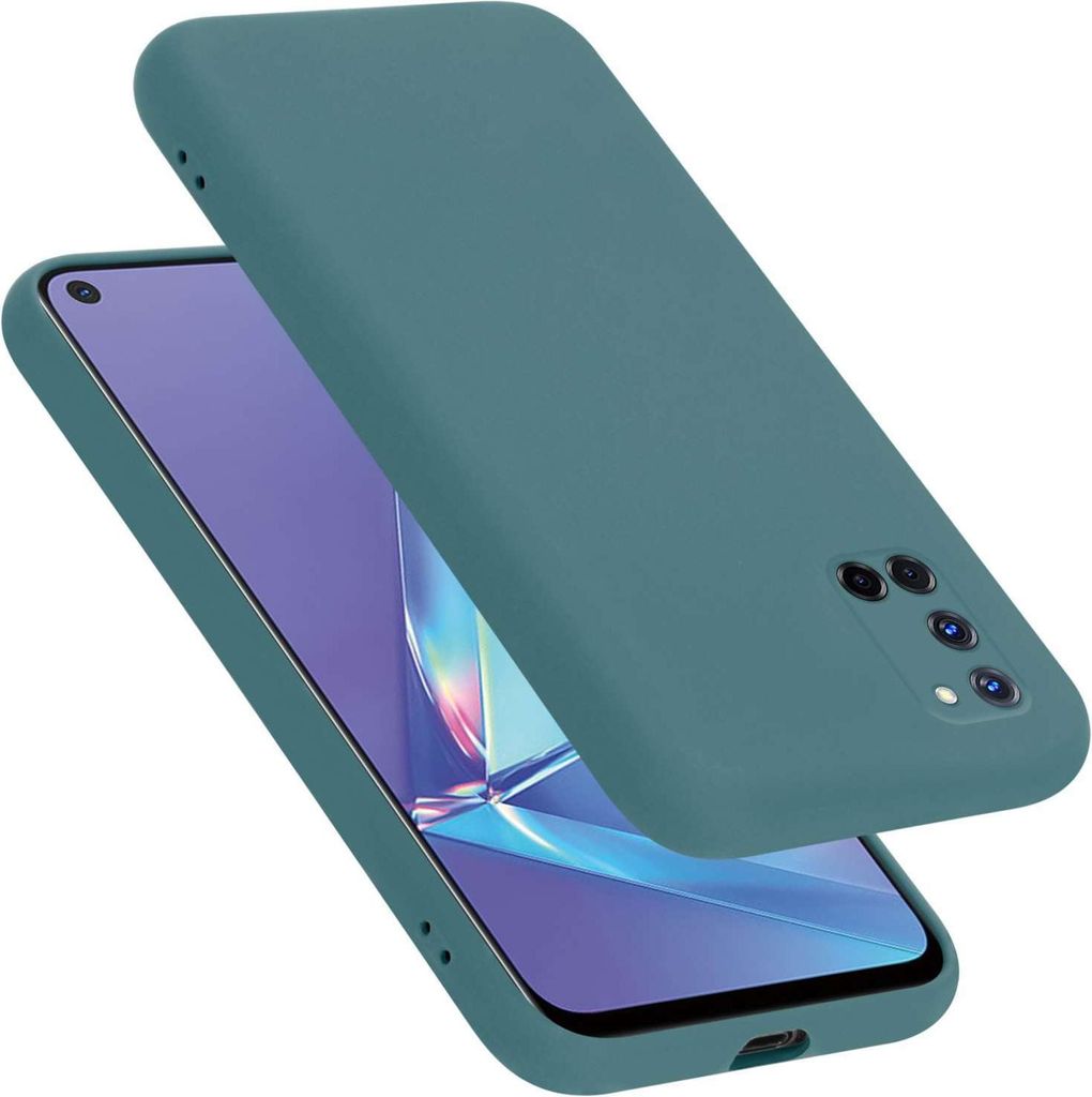 Cadorabo Hülle für Oppo A72 Hülle Silikon Handyhülle Case aus flüssigem Silikon, Kratzfeste und stoßfeste Schutzhülle für Oppo A72