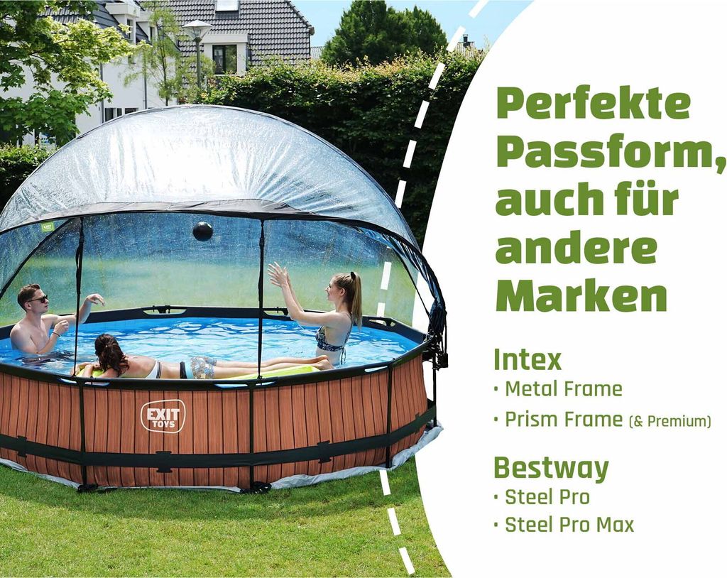EXIT Poolabdeckung ECO ø366cm - auch für Intex/Bestway - Produktbild 4