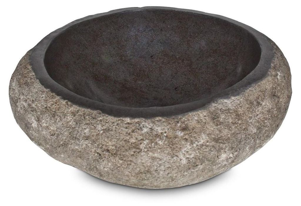 Top Serie Flussstein Handwaschbecken Naturstein Waschschale Produktbild 