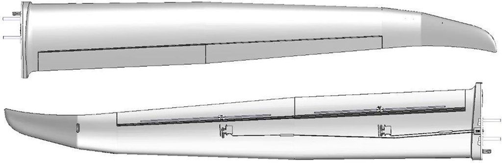 Multiplex Tragflächensatz Lentus gebaut (ohne RC+Dekor)