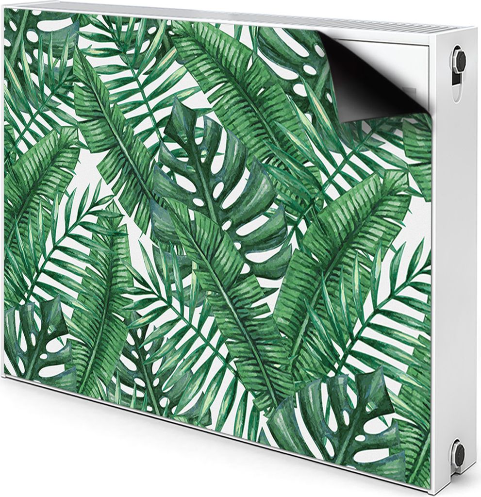 Magnet Heizung Verkleidung Abdeckung Heizung Heizkörperabdeckung 110x60 cm - Monstera, Blatt