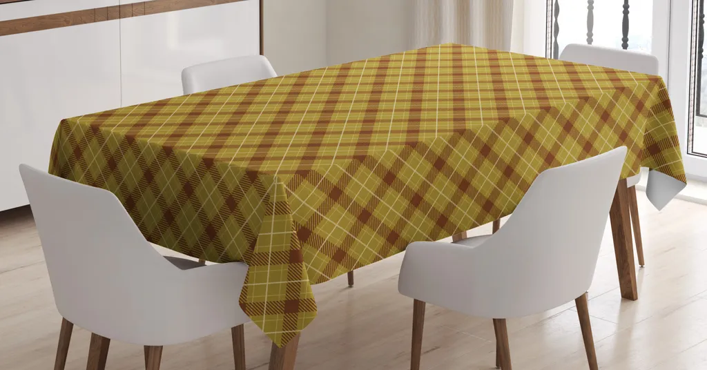 Tovaglia ABAKUHAUS 140x170 cm Brown Plaid - Qualità e Praticità