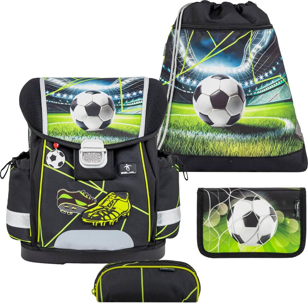 Belmil Schulranzen Set Fußball "Champion`s Kick" 1.Klasse Produktbild 
