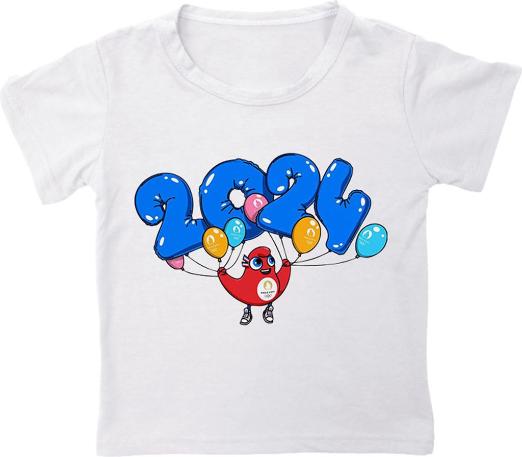 Kindermodisches Rundhals-Kurzarm-T-Shirt: Träume von Sport und Zukunft, voller Hoffnung und Energie