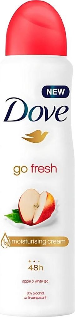 Dove - Deodorant - Go Fresh Apple & White Tea - Erfrischend und fruchtig - 250 ml - 1 Stück