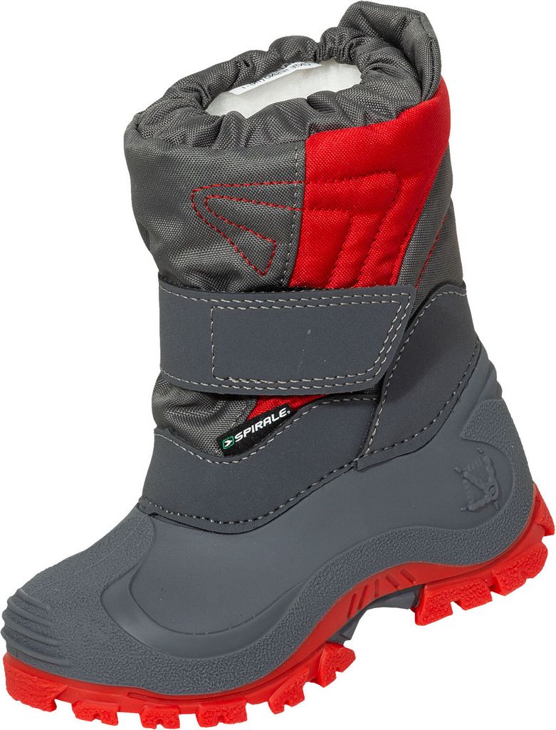 Spirale Jawa Kinderstiefel grau/rot Gr. 34
