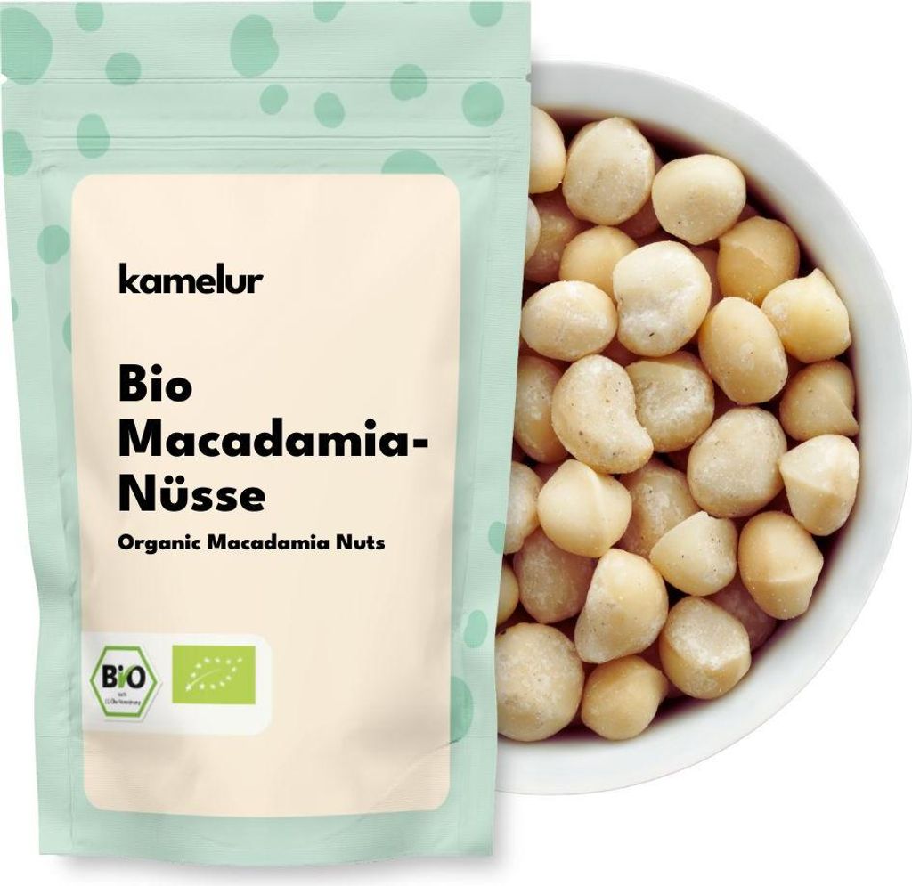 Kamelur Bio Macadamia Nüsse 1kg Produktbild 