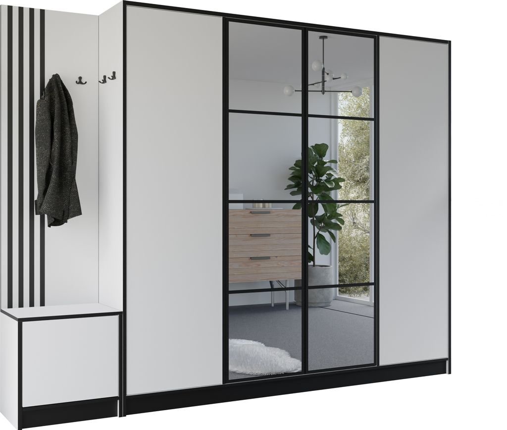 KIER FURNITURE Armoire EDEN, armoire de chambre, penderie, Image du produit 