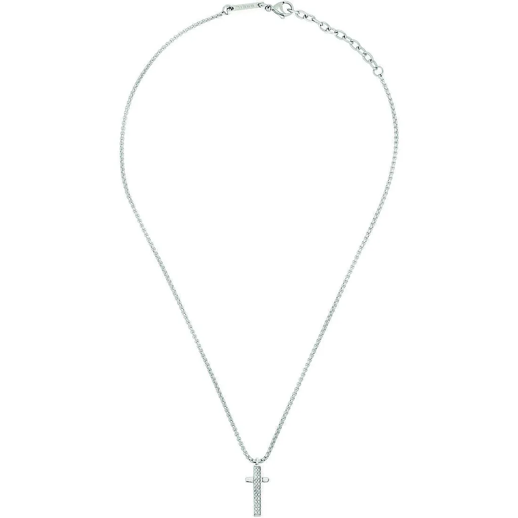 Breil Light Row Collana Uomo: Design Argento e Zirconi Urban Style