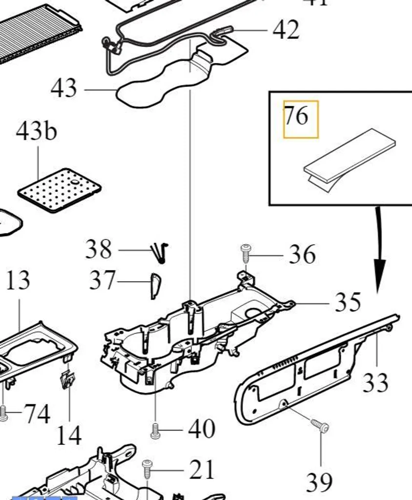 Ricambio Volvo 31217977 Fascia Smorzante Tunnel S60 III V60 II 65x22